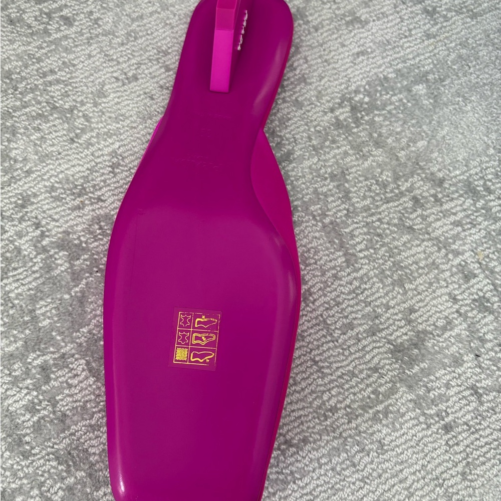 Prada Fuchsia Square-Toe Mules - Picture 4 of 4